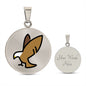 Eagle Moji Silver Necklace