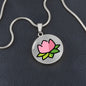 Lotus Moji Silver Necklace