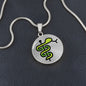 Medical Symbol Moji Silver Necklace
