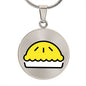 Pie Moji Silver Necklace