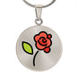 Rose Moji Silver Necklace