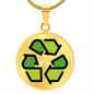 Recycling Moji Gold Necklace