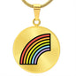 Rainbow Moji Gold Necklace
