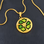 Recycling Moji Gold Necklace