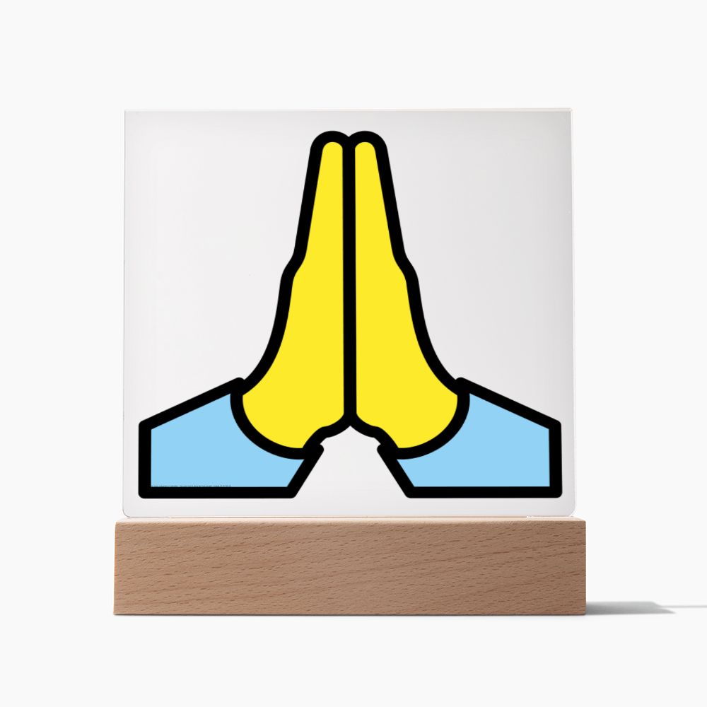 Folded Hands Pop Art Plaque