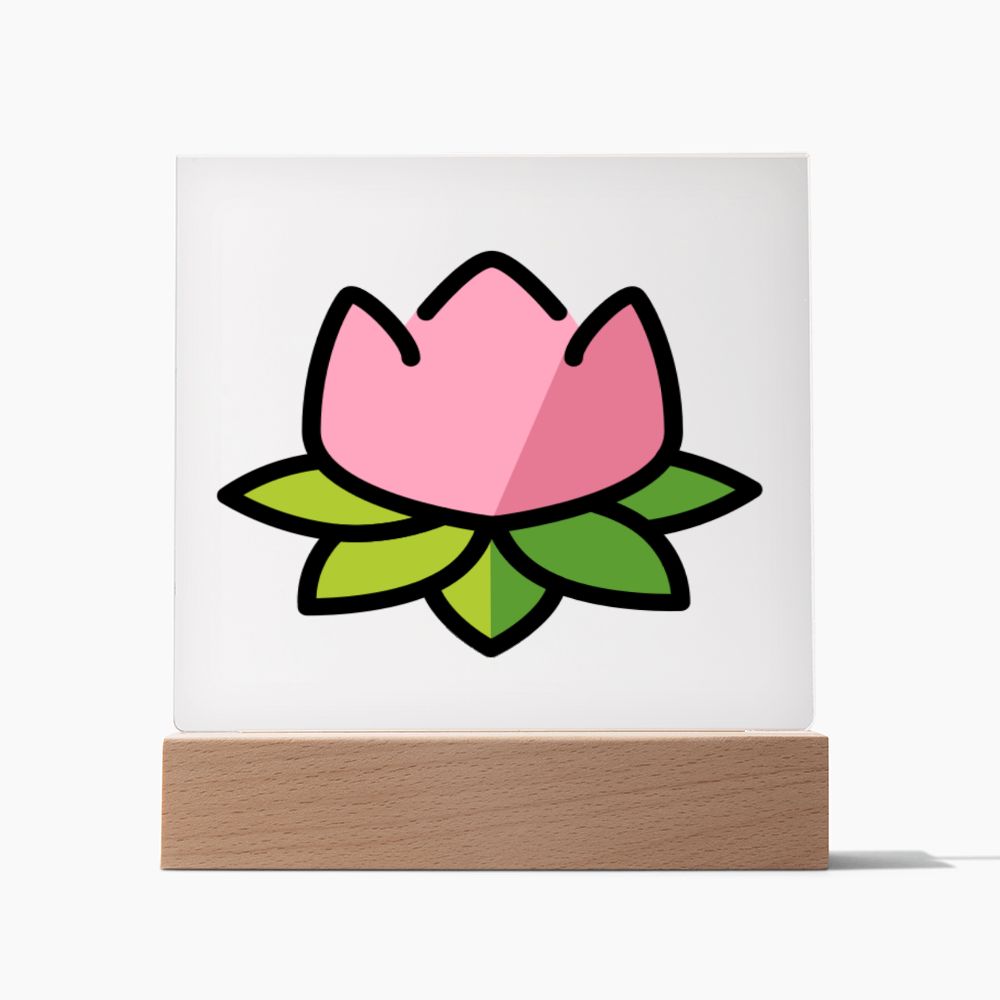 Lotus Moji Pop Art Plaque