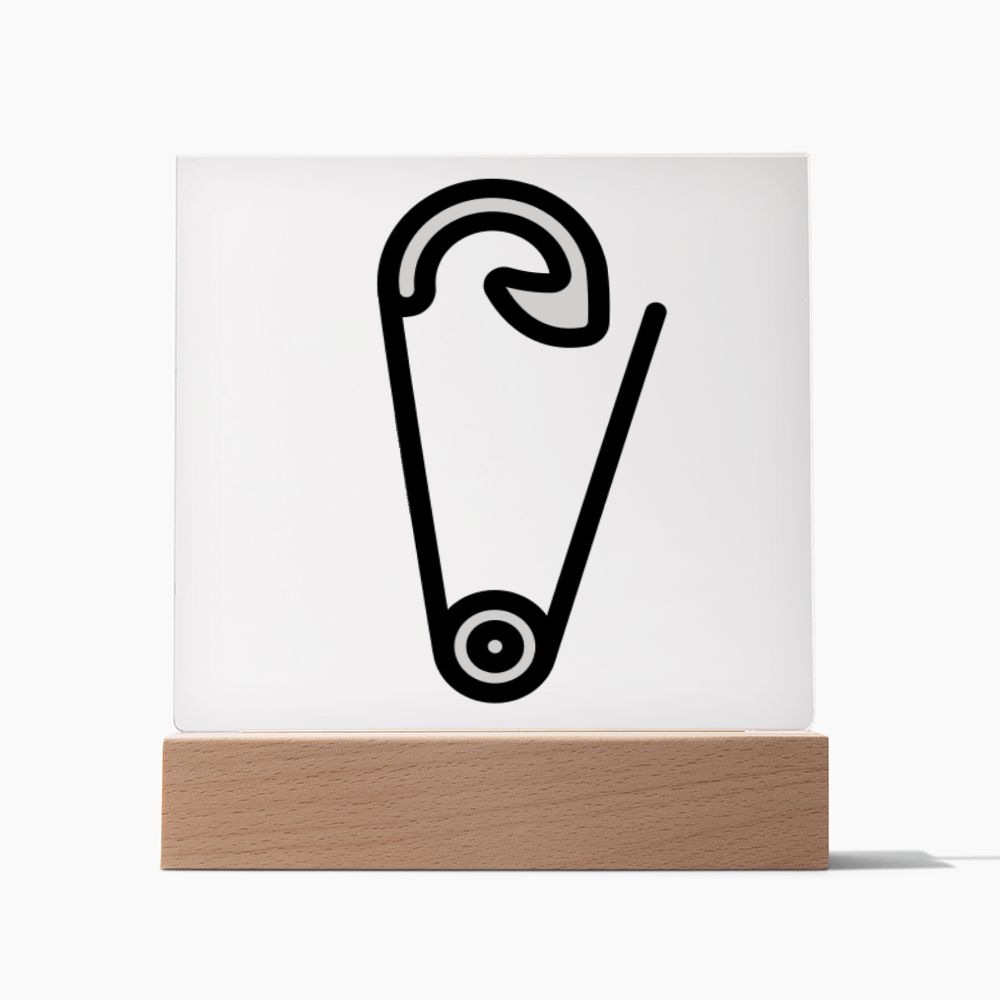Safety Pin Moji Pop Art Plaque