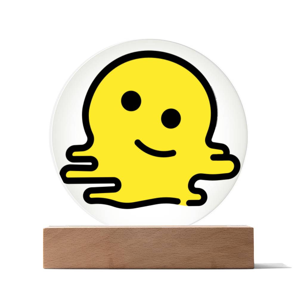 Melting Face Moji Pop Art Plaques - Emoji.Express (LED Available)