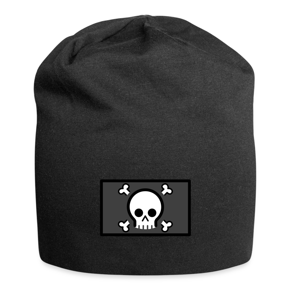 Customizable Pirate Flag Moji Jersey Beanie - Emoji.Express - black