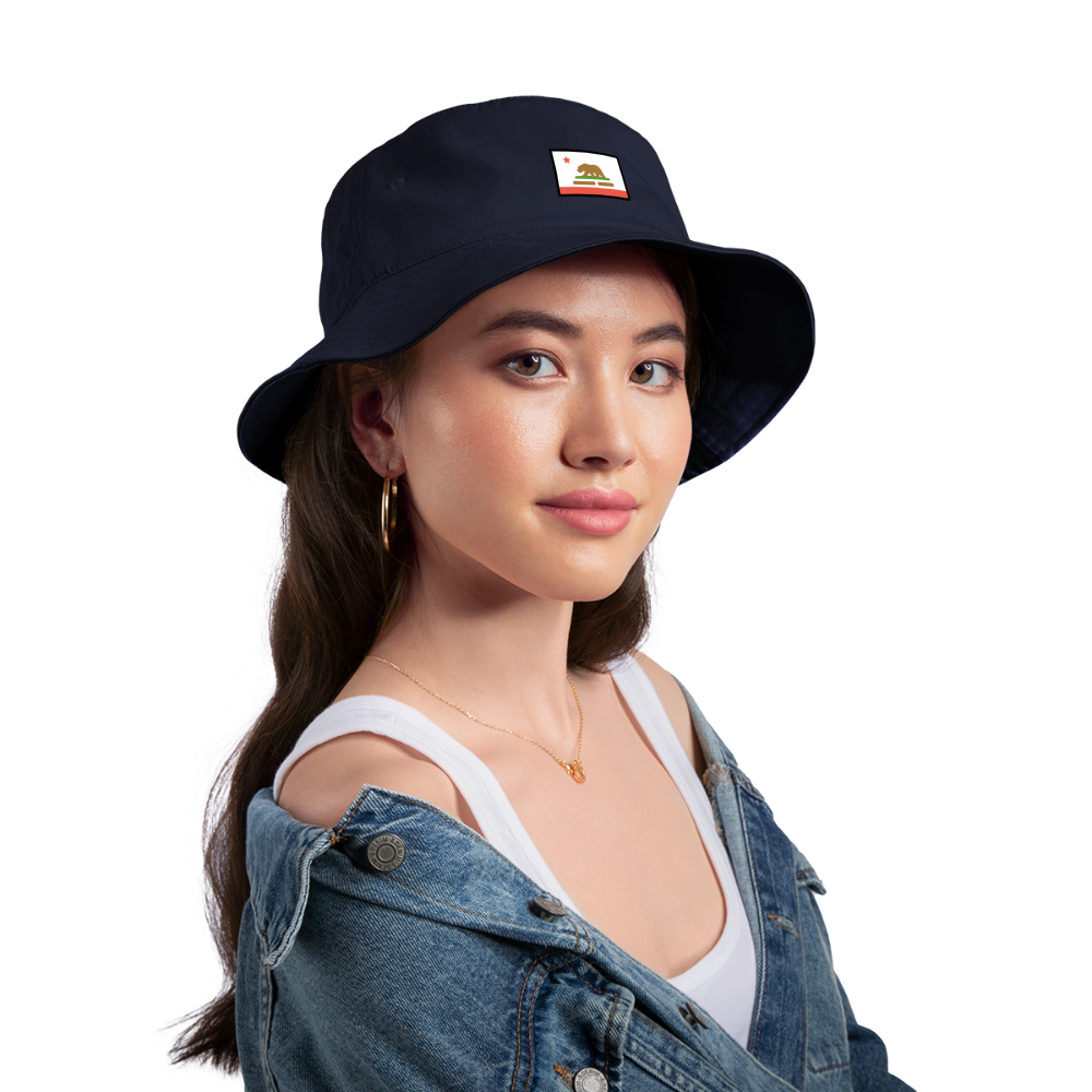 California Flag Moji Bucket Hat - Emoji.Express - navy