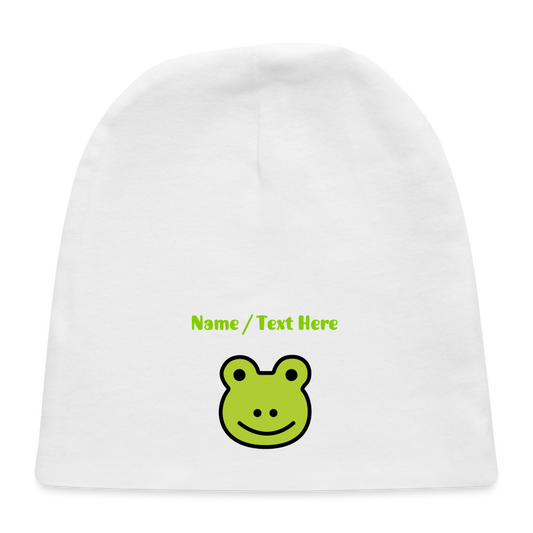 Customizable Frog Moji Baby Cap - Emoji.Express - white