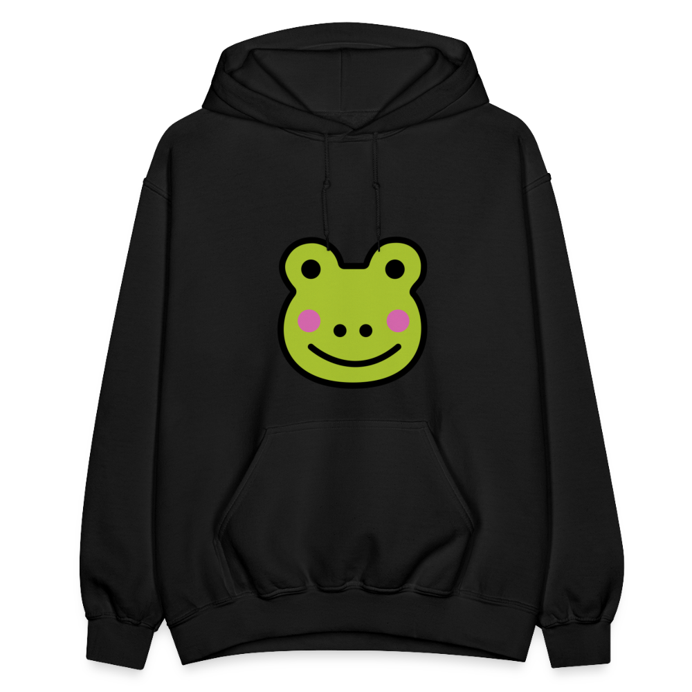 Customizable Sachi-chan Emoji Expression Character Moji Gildan Heavy Blend Adult Hoodie - Emoji.Express - black