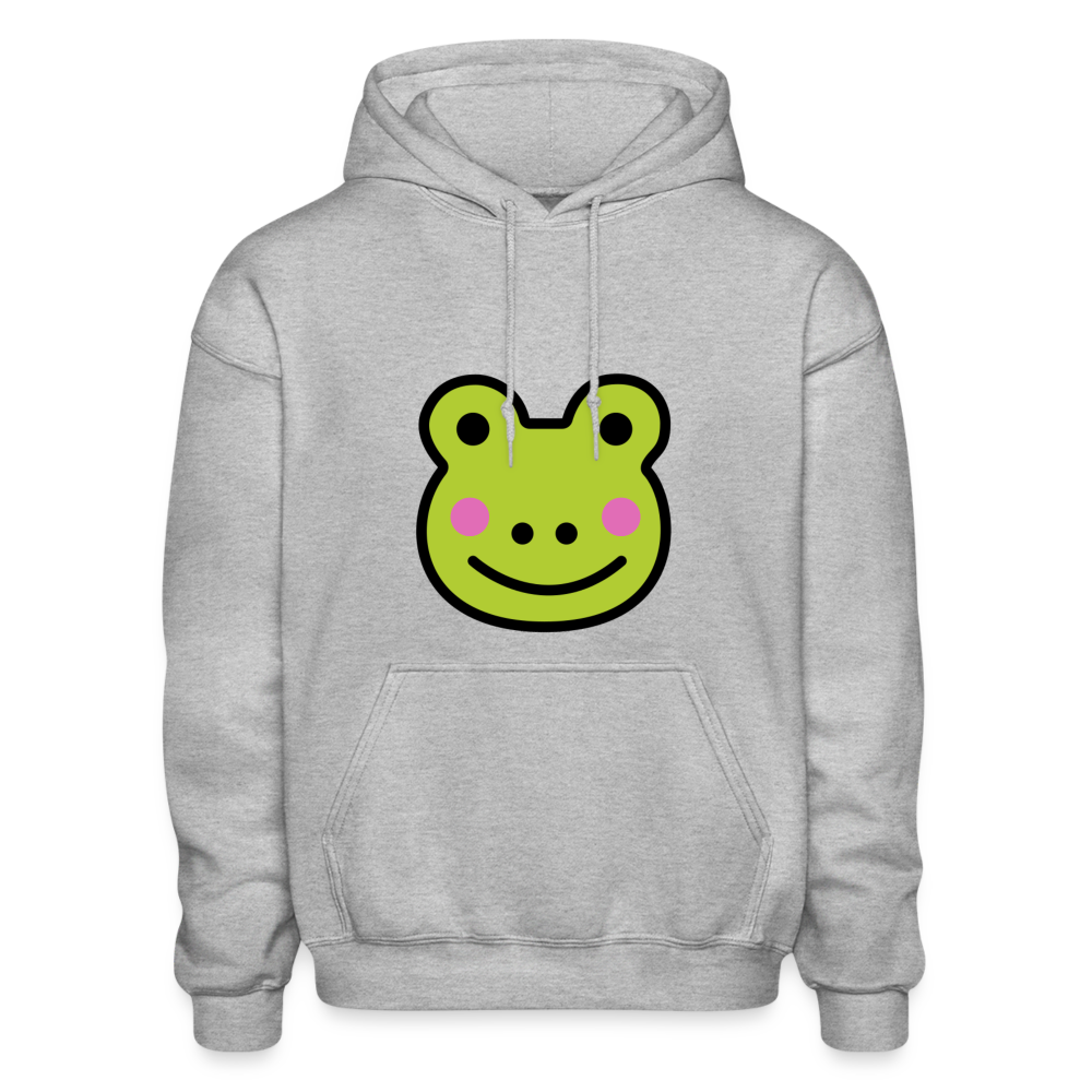 Customizable Sachi-chan Emoji Expression Character Moji Gildan Heavy Blend Adult Hoodie - Emoji.Express - heather gray