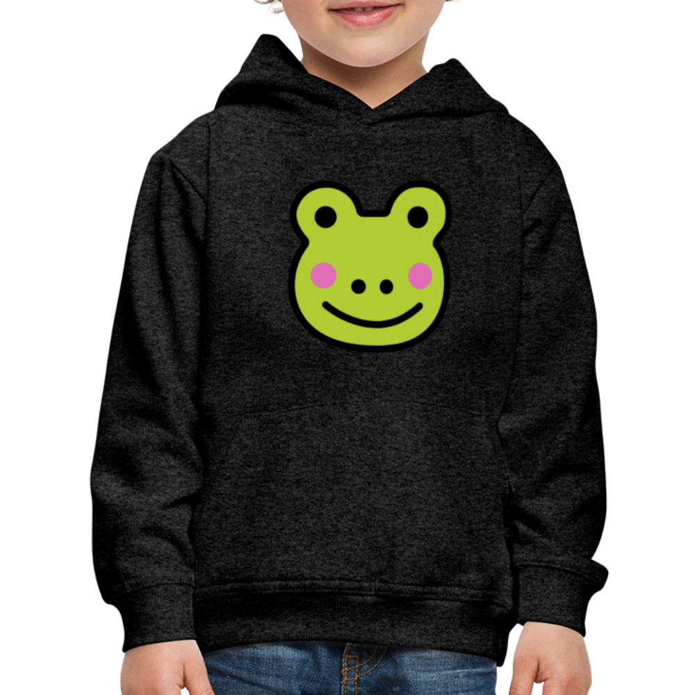 Customizable Sachi-chan Emoji Expression Character Moji Kids‘ Premium Hoodie - Emoji.Express - charcoal grey