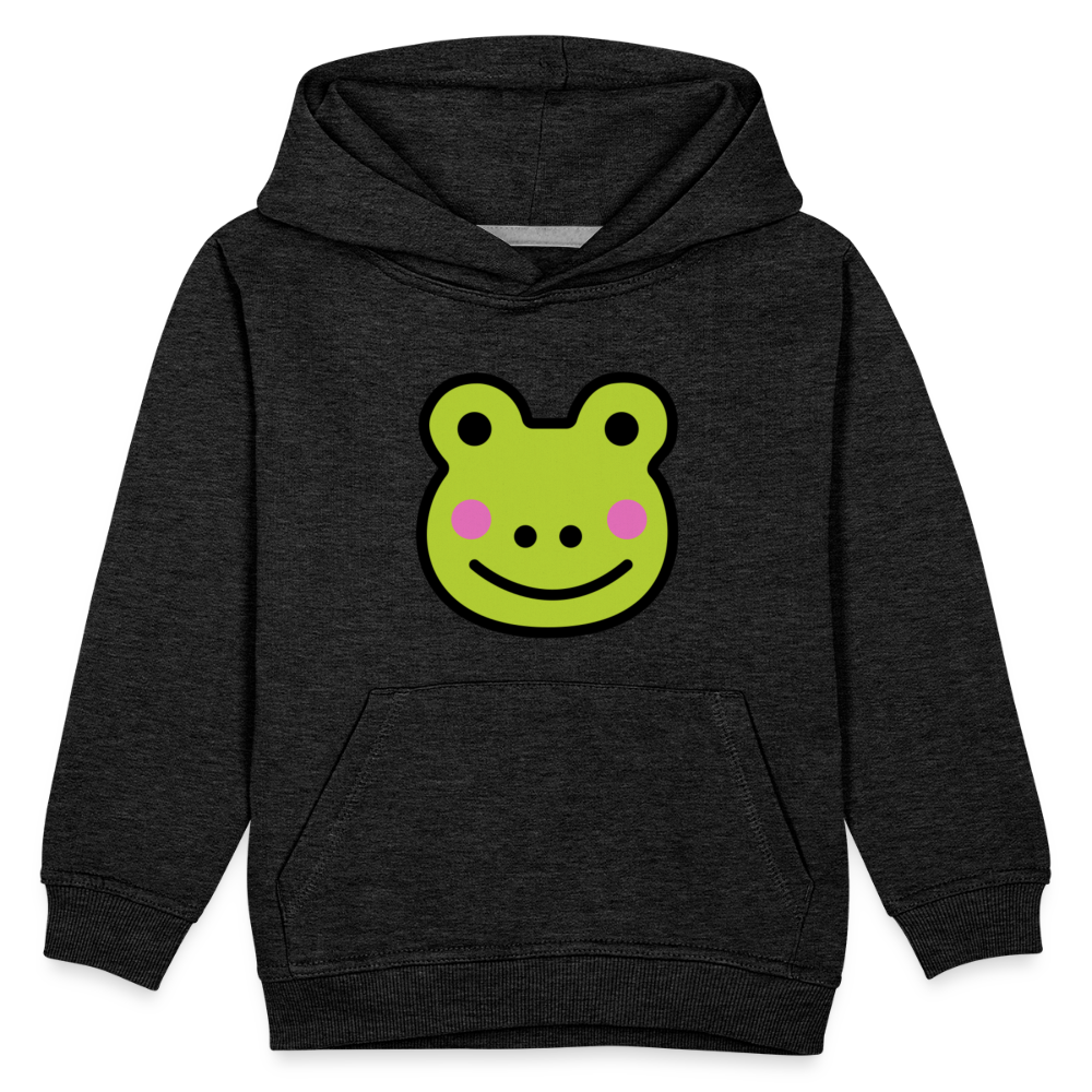 Customizable Sachi-chan Emoji Expression Character Moji Kids‘ Premium Hoodie - Emoji.Express - charcoal grey