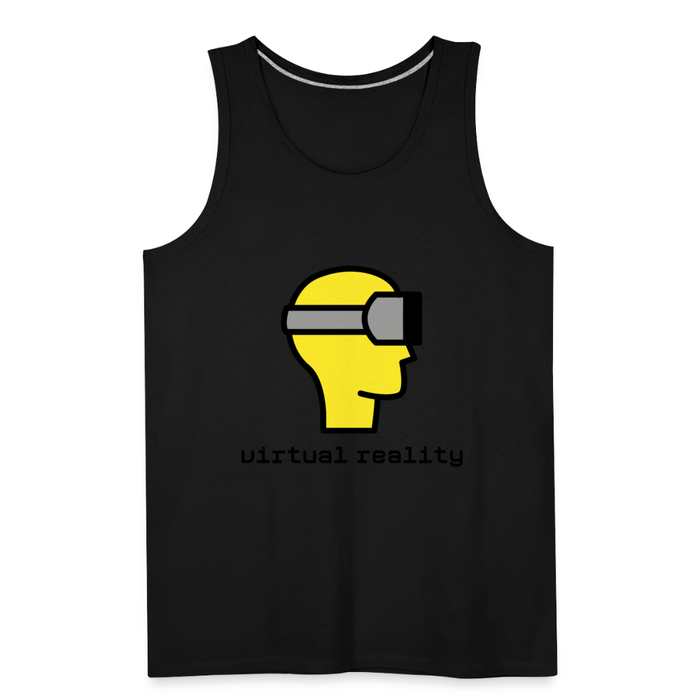 Customizable Virtual Reality Moji Men’s Premium Tank - Emoji.Express - black