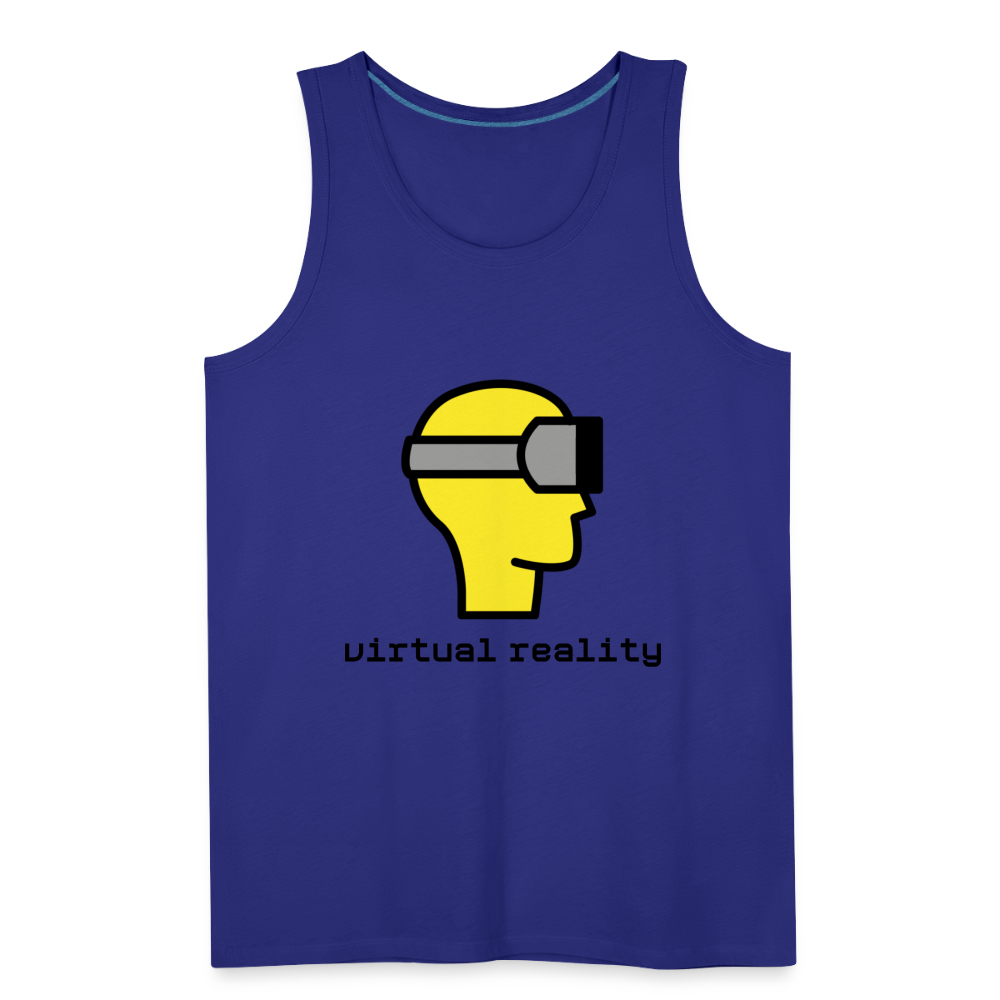 Customizable Virtual Reality Moji Men’s Premium Tank - Emoji.Express - royal blue
