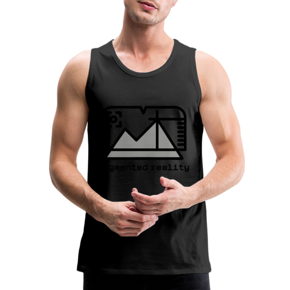 Customizable Augmented Reality Moji Men’s Premium Tank Top - Emoji.Express - black