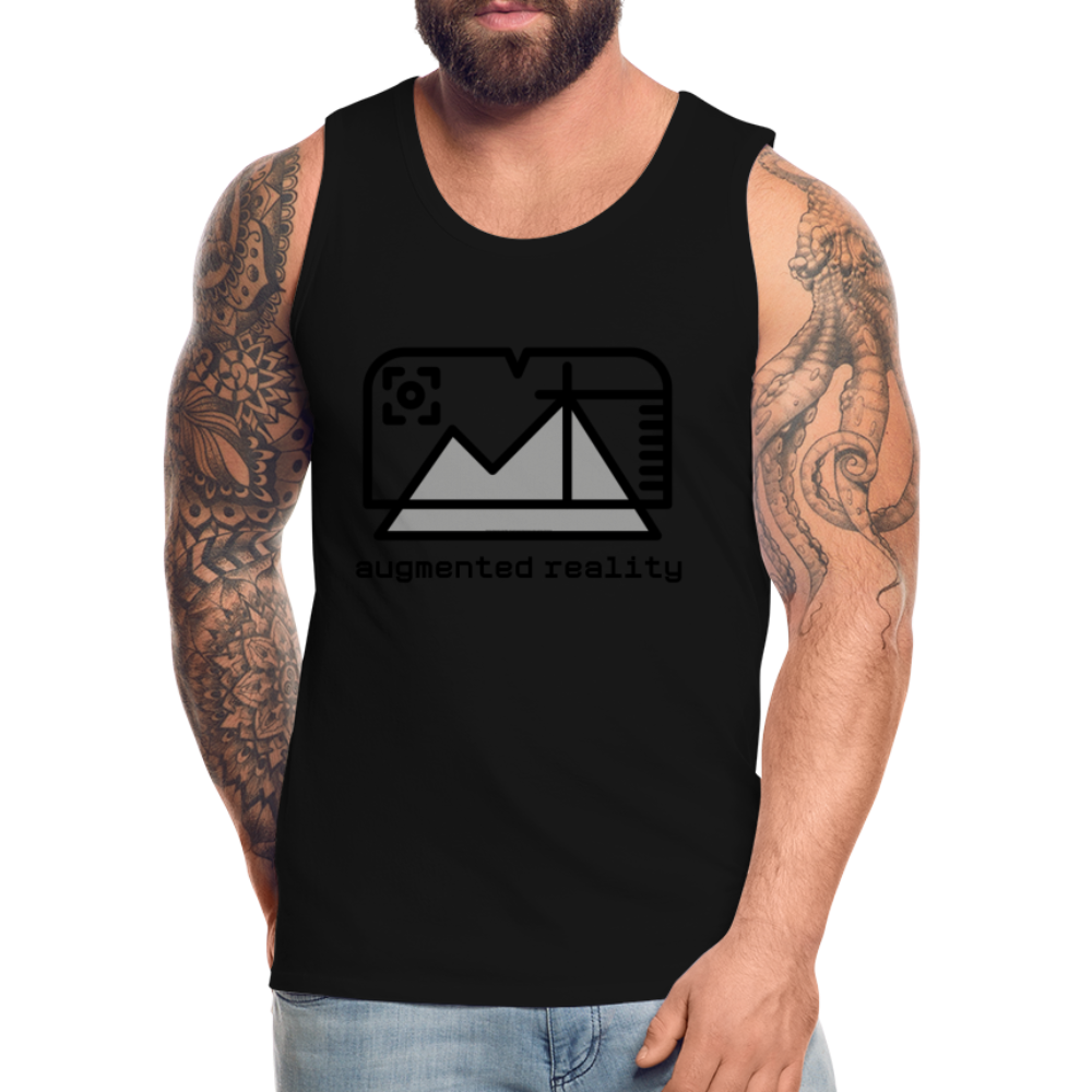 Customizable Augmented Reality Moji Men’s Premium Tank Top - Emoji.Express - black