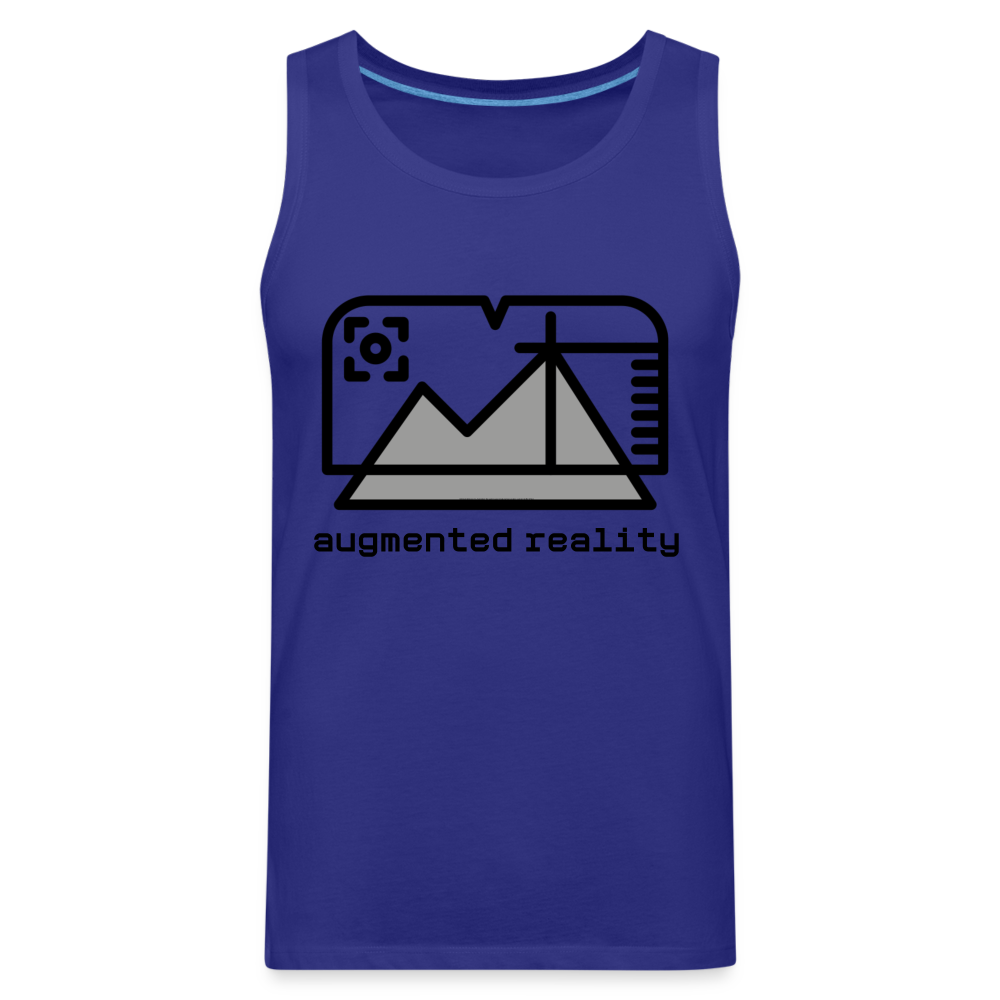 Customizable Augmented Reality Moji Men’s Premium Tank Top - Emoji.Express - royal blue