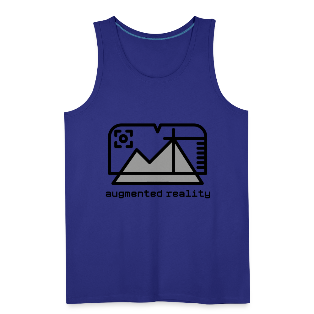 Customizable Augmented Reality Moji Men’s Premium Tank Top - Emoji.Express - royal blue
