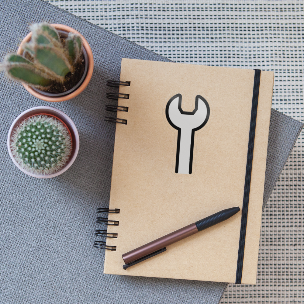 Wrench Moji Sticker - Emoji.Express - transparent glossy