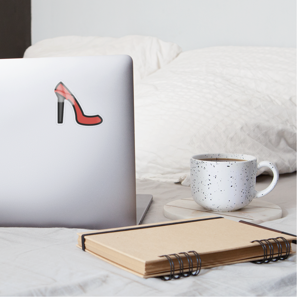 High-Heeled Shoe Moji Sticker - Emoji.Express - transparent glossy