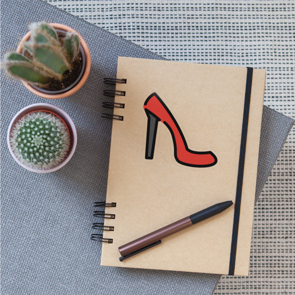 High-Heeled Shoe Moji Sticker - Emoji.Express - transparent glossy