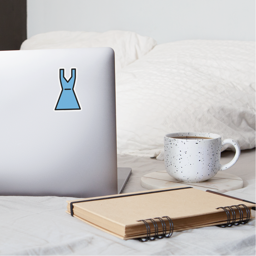 Dress Moji Sticker - Emoji.Express - white matte