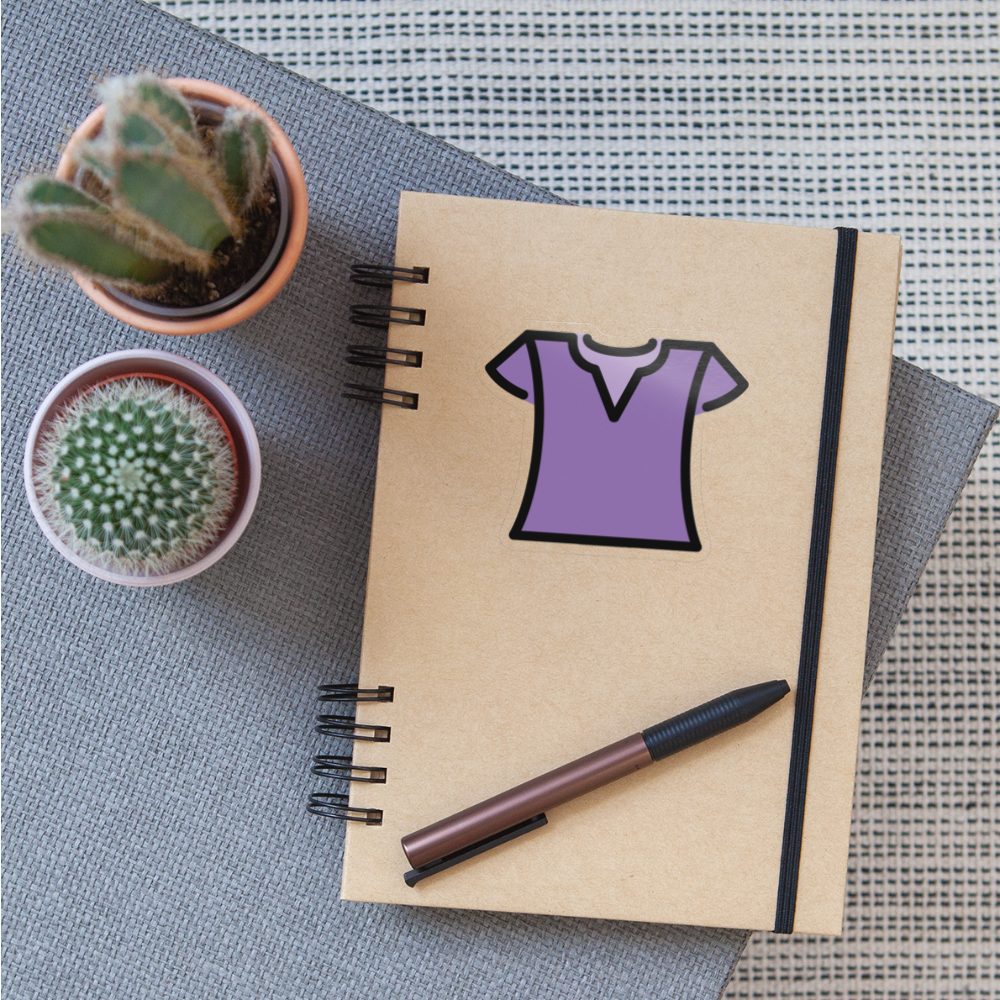 Woman's Clothes Moji Sticker - Emoji.Express - transparent glossy