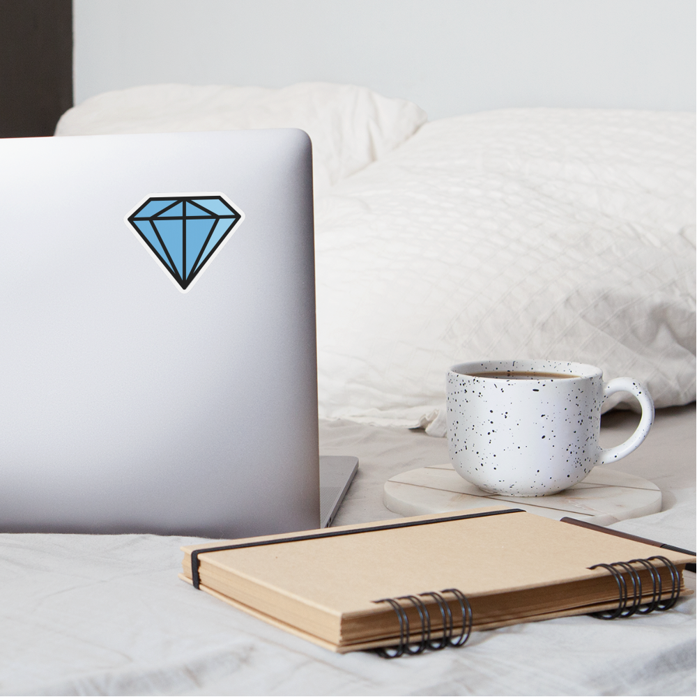 Gem stone Moji Sticker - Emoji.Express - white matte