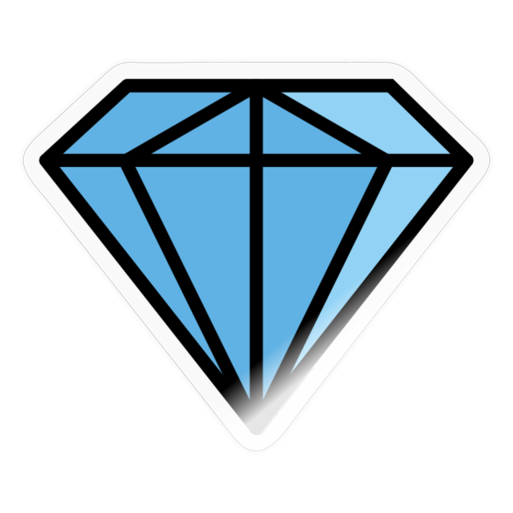 Gem stone Moji Sticker - Emoji.Express - transparent glossy