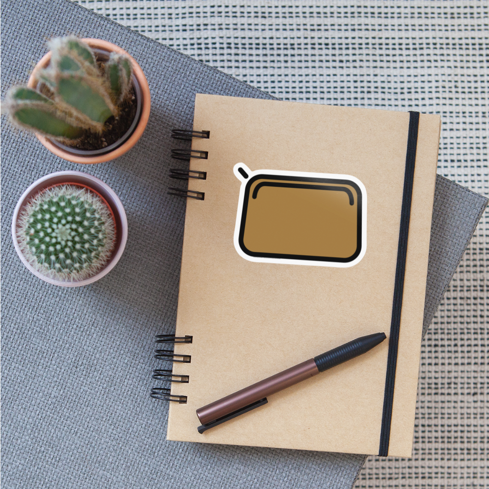 Clutch Bag Moji Sticker - Emoji.Express - white glossy