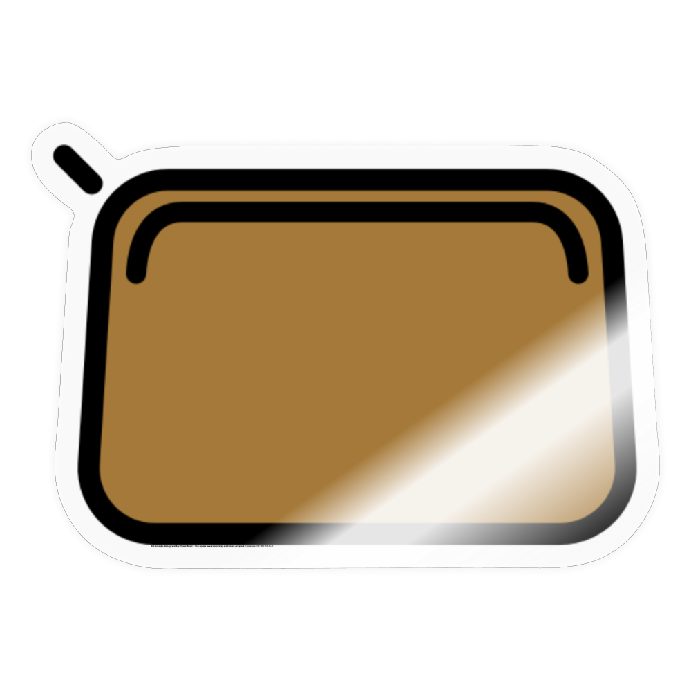 Clutch Bag Moji Sticker - Emoji.Express - transparent glossy