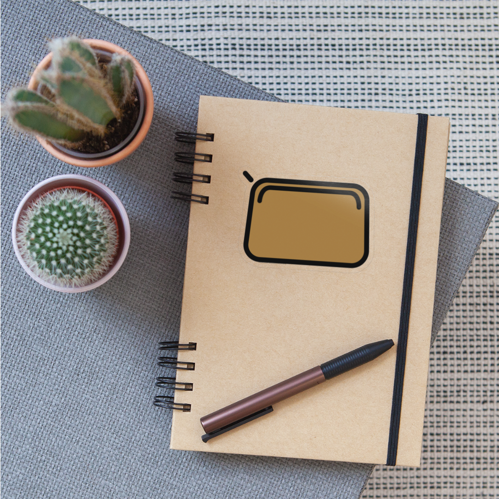 Clutch Bag Moji Sticker - Emoji.Express - transparent glossy