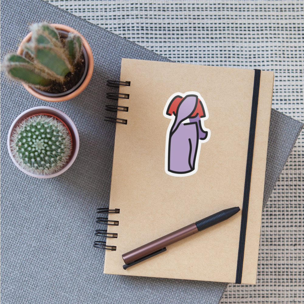 Sari Moji Sticker - Emoji.Express - white matte
