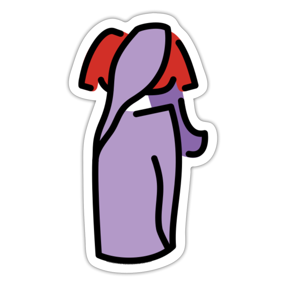 Sari Moji Sticker - Emoji.Express - white matte