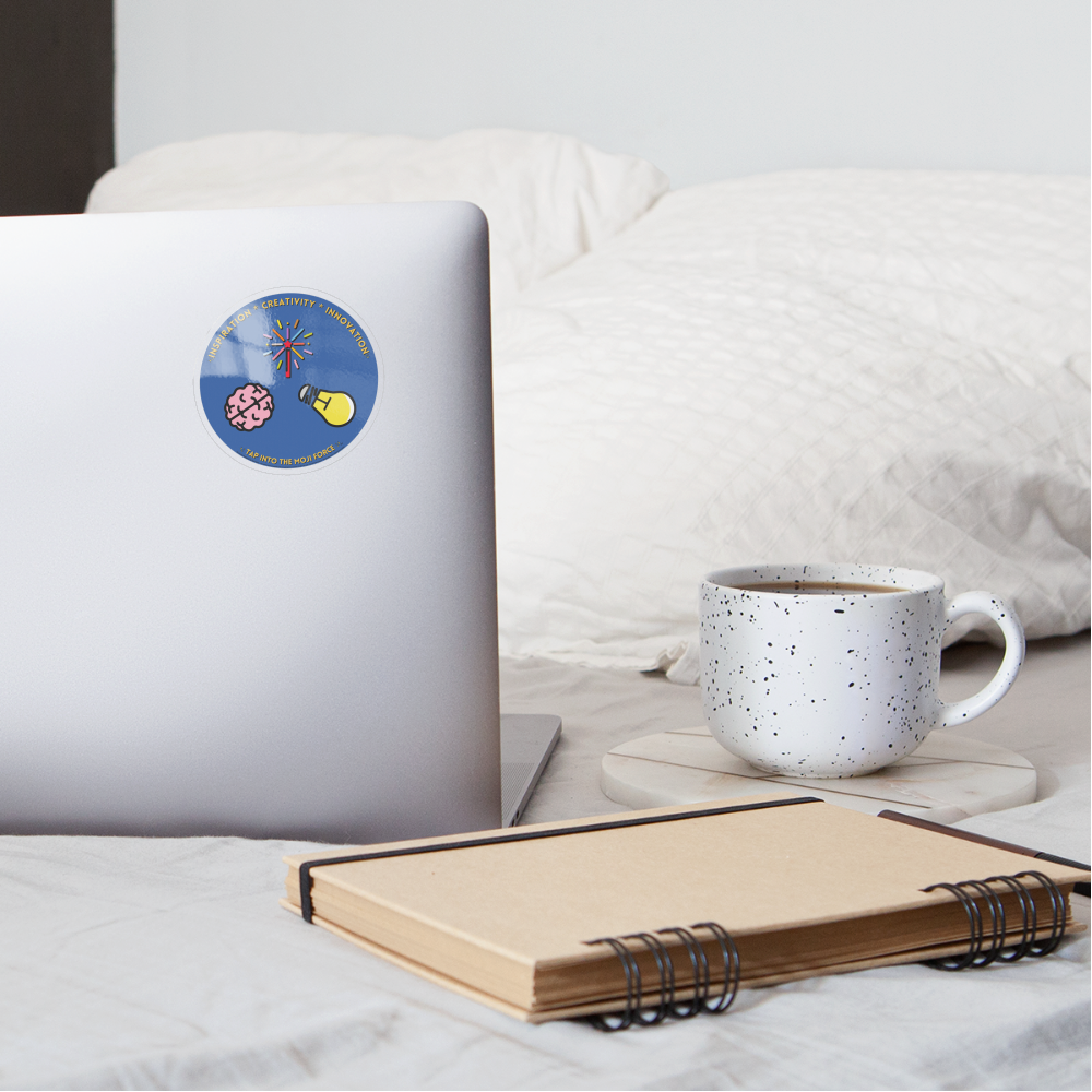 Emoji Expression: Tap into the Moji Force Sticker - Emoji.Express - transparent glossy