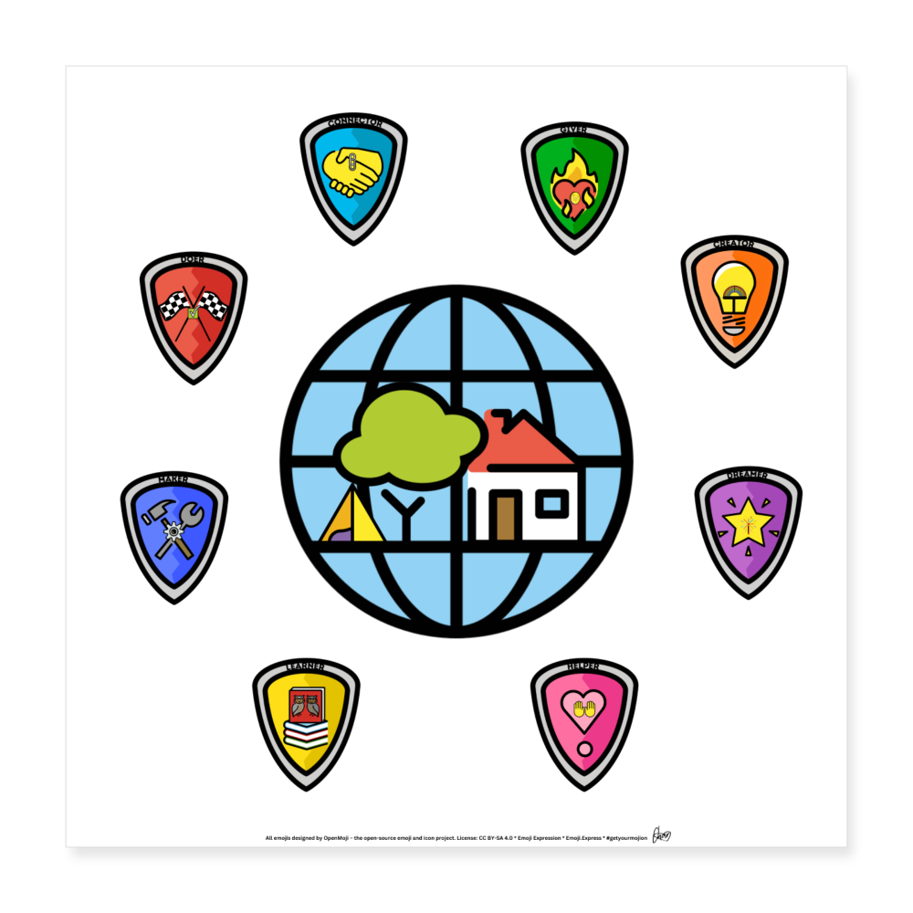 Emoji Expression: Everybody Wants to Change the World (White) Poster 16x16 - Emoji.Express - white