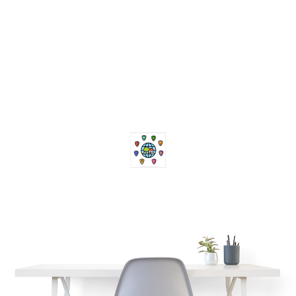 Emoji Expression: Everybody Wants to Change the World (White) Poster 8x8 - Emoji.Express - white