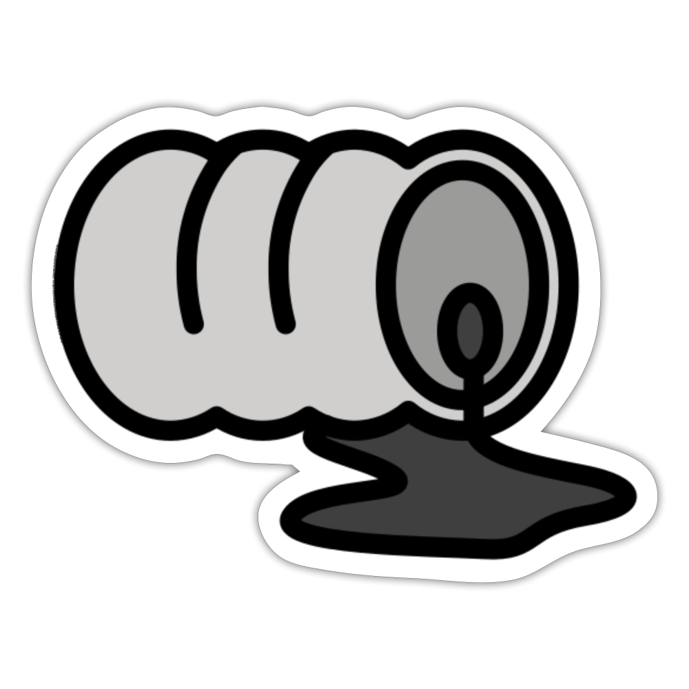 Oil Spill Moji Sticker - Emoji.Express - white matte