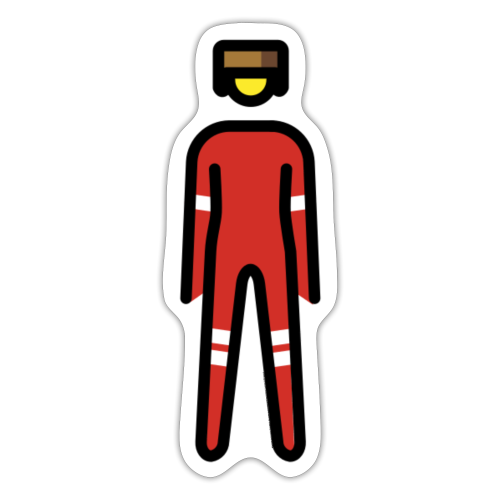 Polar Explorer Woman Moji Sticker - Emoji.Express - white matte