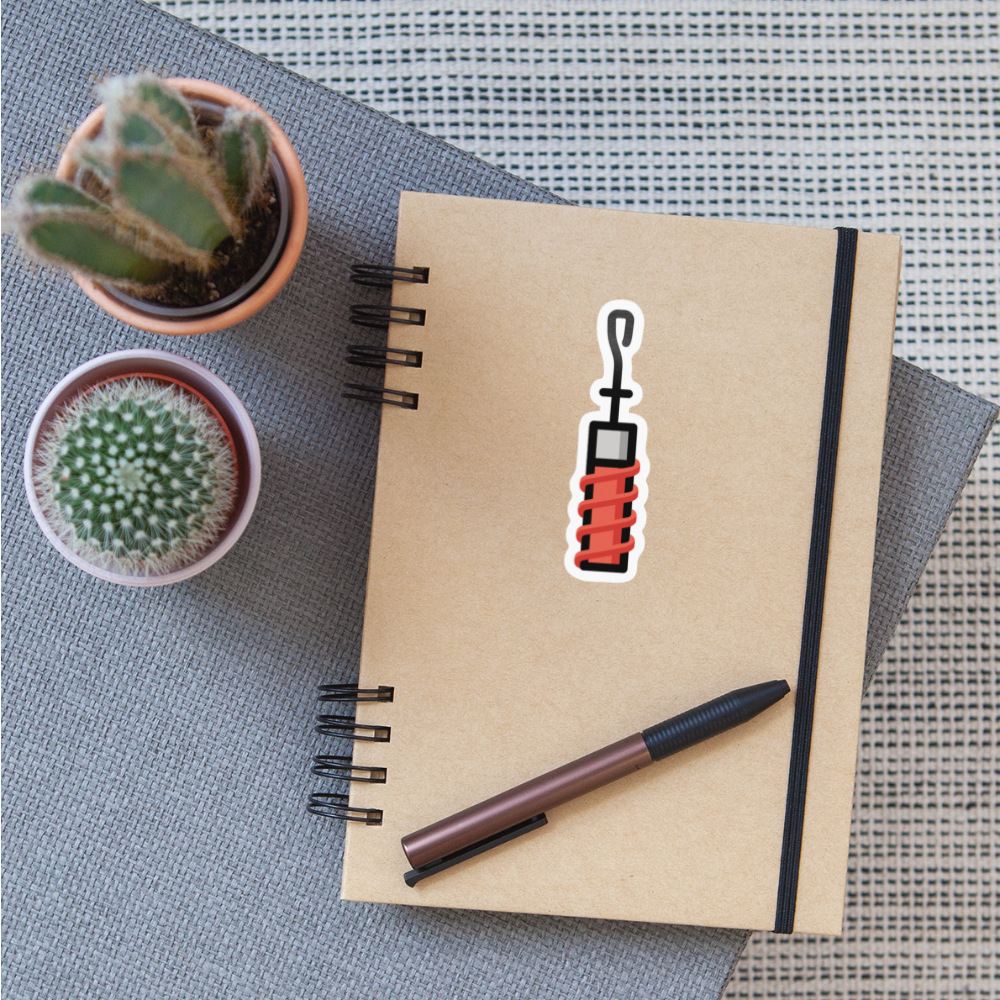 Ice Core Sample Moji Sticker - Emoji.Express - white glossy