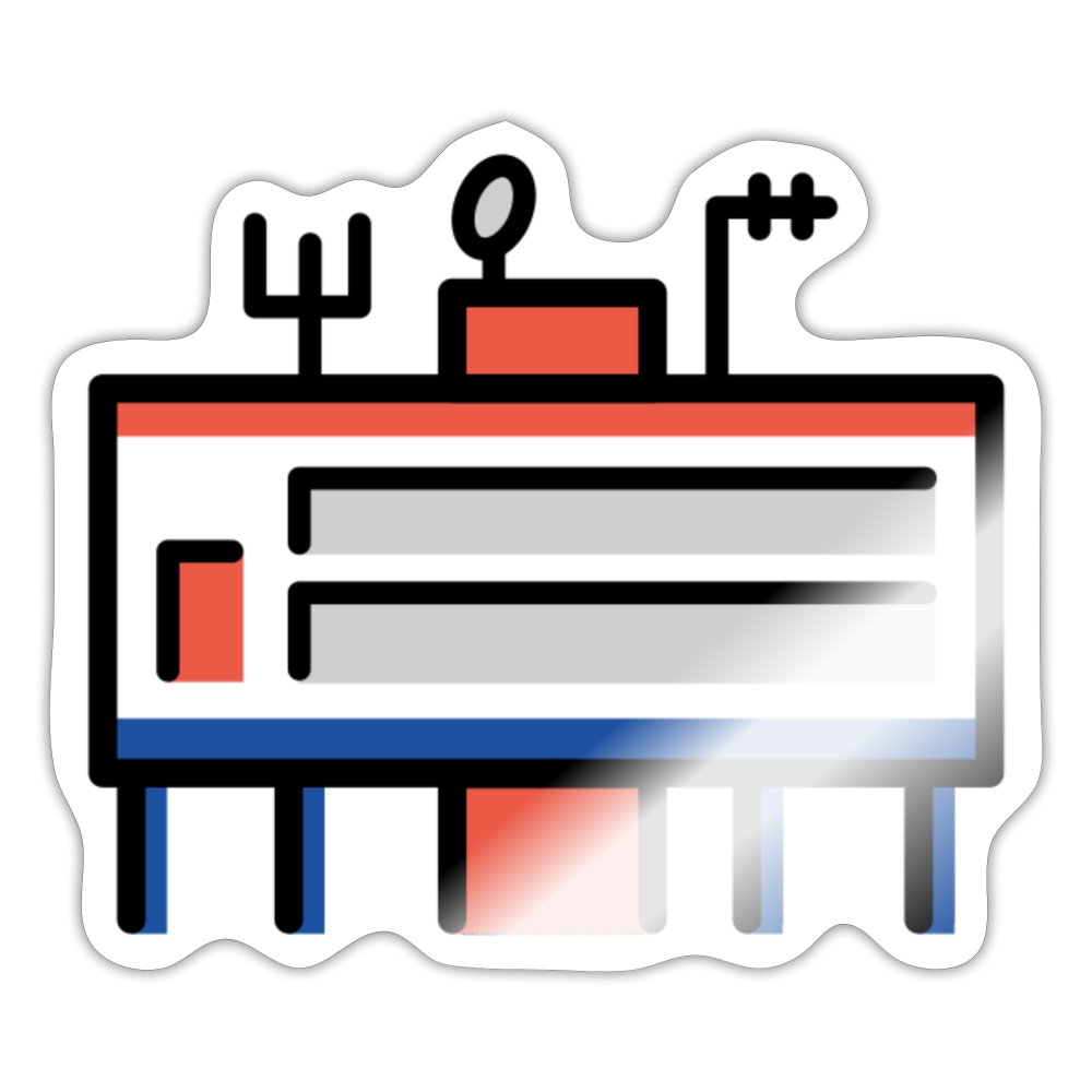 Polar Research Station Moji Sticker - Emoji.Express - white glossy