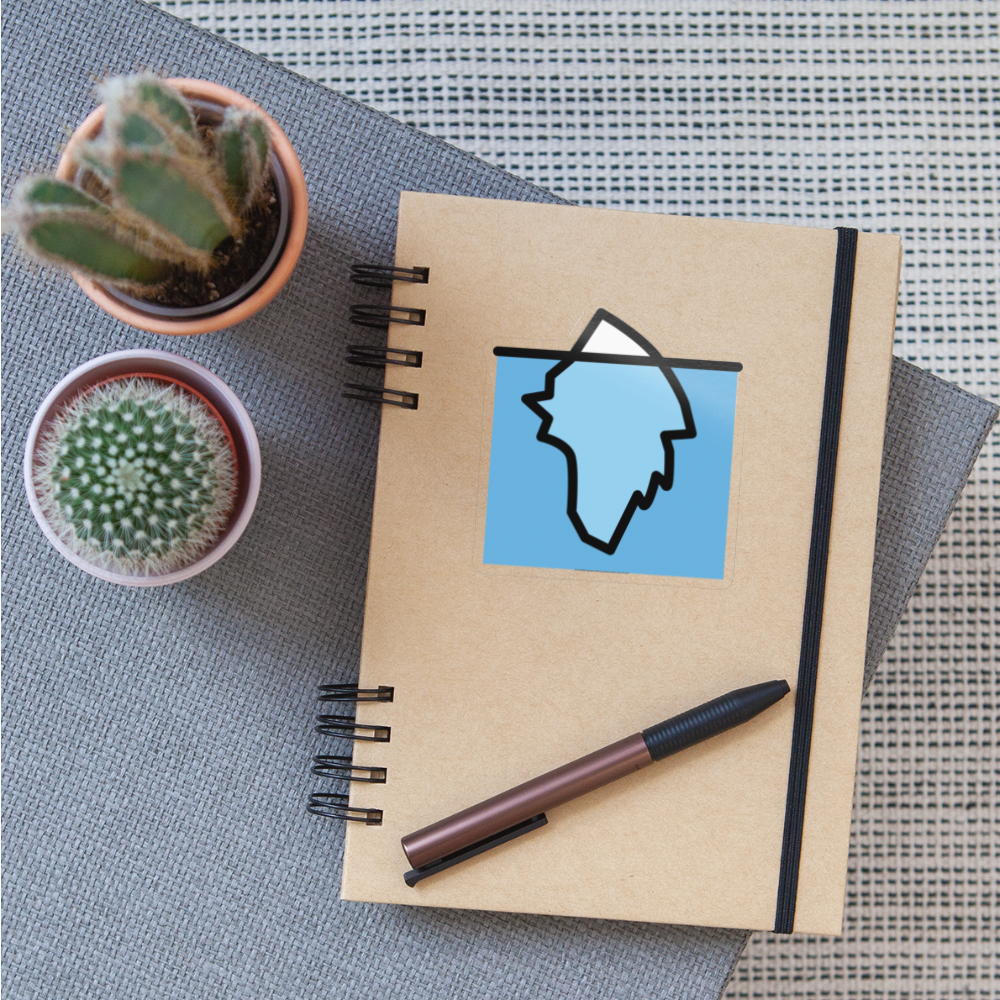 Iceberg Moji Sticker - Emoji.Express - transparent glossy