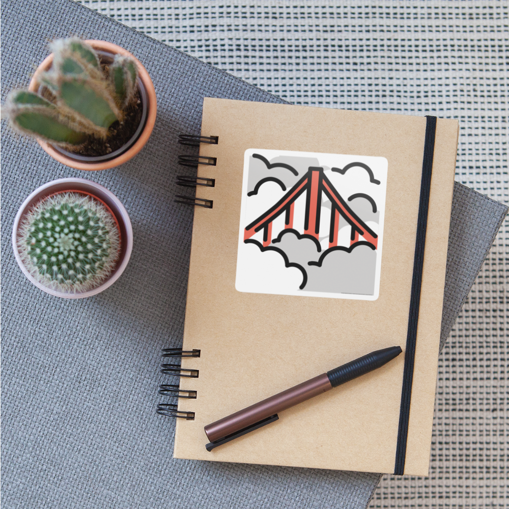 Foggy Moji Sticker - Emoji.Express - white matte