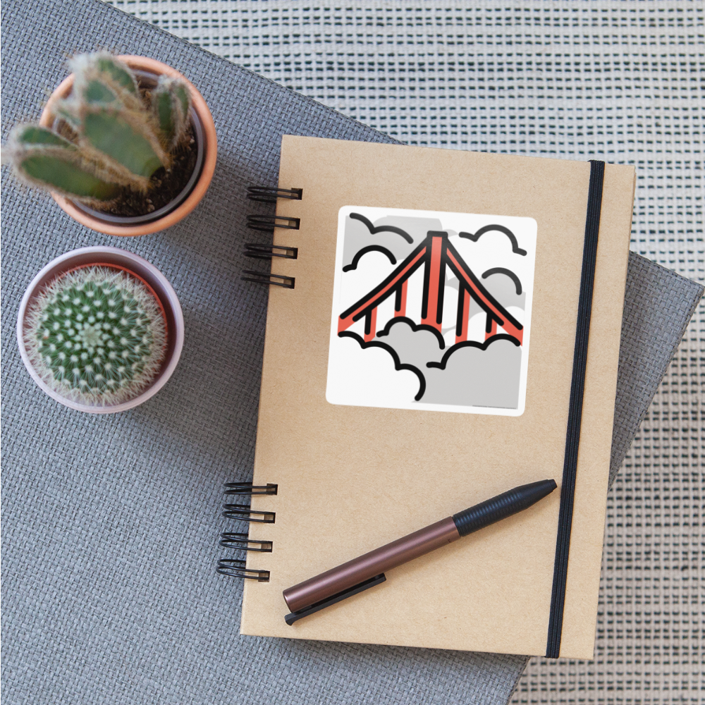 Foggy Moji Sticker - Emoji.Express - white glossy