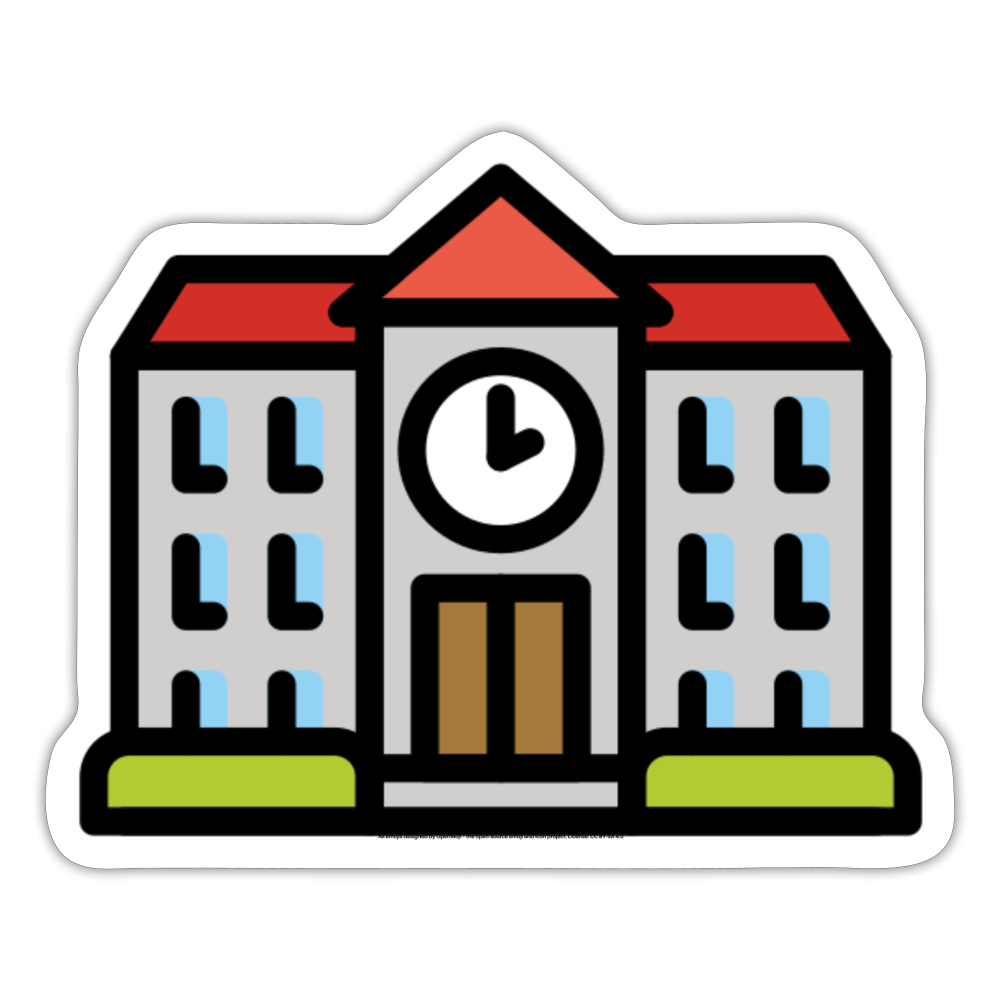 School Sticker - Emoji.Express - white matte