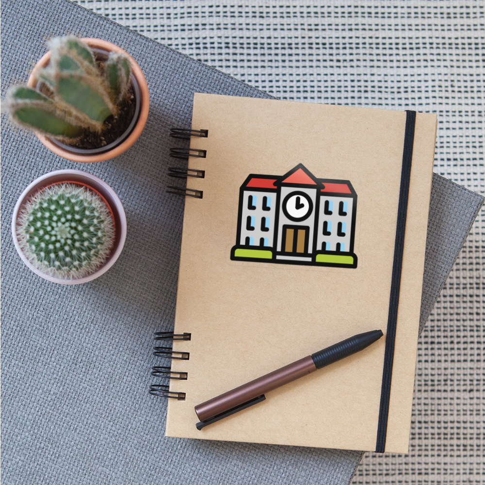 School Sticker - Emoji.Express - transparent glossy
