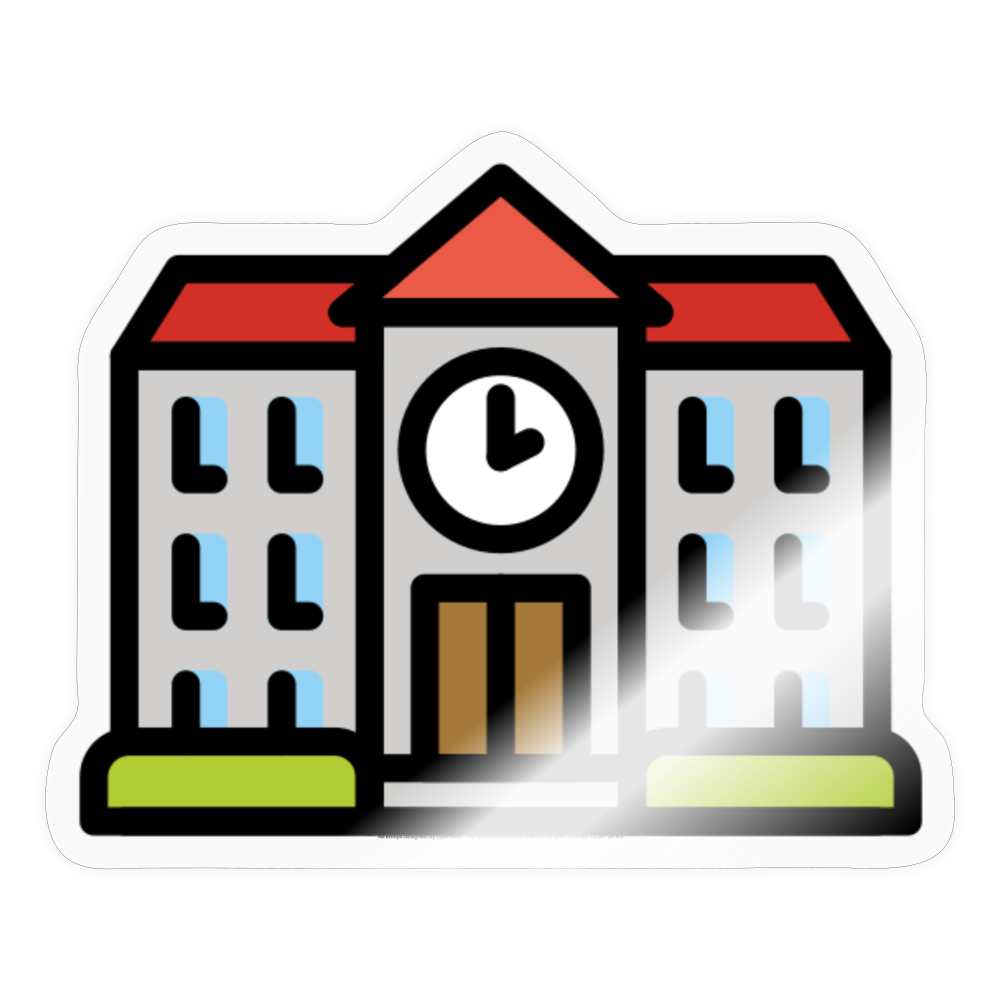 School Sticker - Emoji.Express - transparent glossy